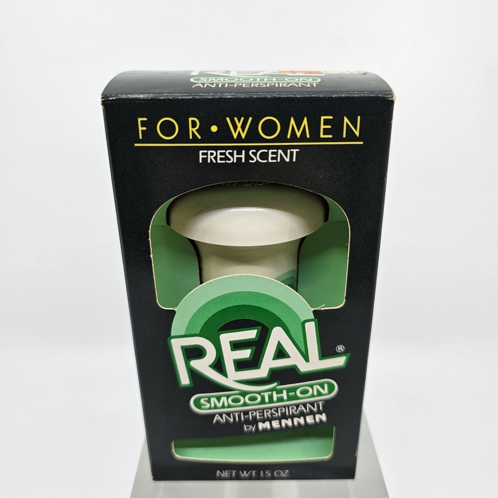 Real Smooth-On Anti Perspirant Deodorant by Mennen, Fresh Scent, Vintage Unused